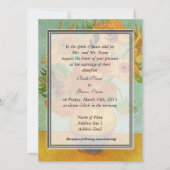 Einladung der Eltern von Braut, van Gogh Sonnenblu (Vorderseite)