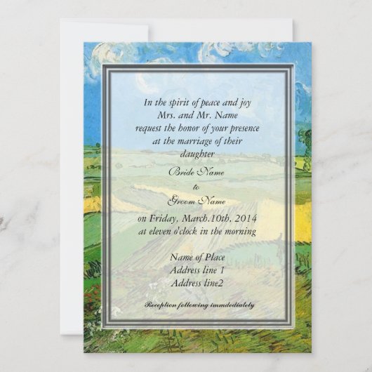 Einladung der Eltern von Bride (Vorderseite)