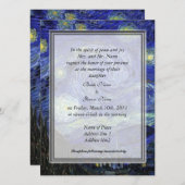 Einladung der Eltern von Bride, Starry Night (Vorne/Hinten)