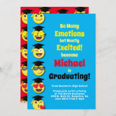 Einladung der Emoticon Happy Niedlich Graduation P (Vorne/Hinten)