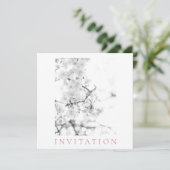 EINLADUNG DER ENGAGEMENT-PARTEI: CHERRY BLOSSOM (Stehend Vorderseite)