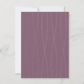 Einladung der Engagement-Partei, elegantes Silber, (Rückseite)