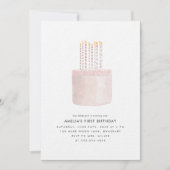 Einladung der ersten Geburtstagsfrau zum Geburtsta (Vorderseite)
