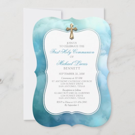 Einladung der ersten Kommunionen (Vorderseite)