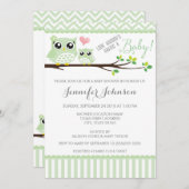 Einladung der Eukalyptusdusche | Zickzack grün (Vorne/Hinten)