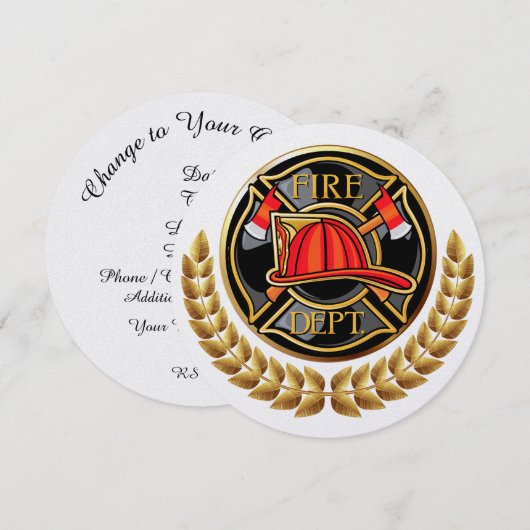 Einladung der Feuerwehr (Vorne/Hinten)