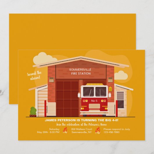 Einladung der Feuerwehr (Vorne/Hinten)