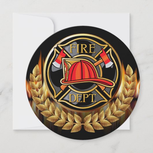 Einladung der Feuerwehr (Vorderseite)