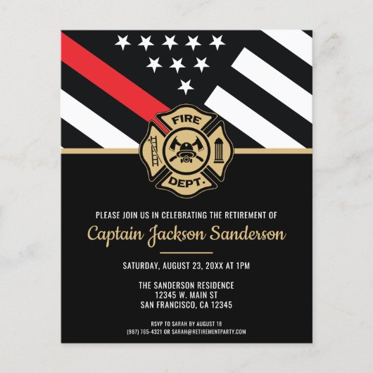 Einladung der Feuerwehr-Ruhestandsabteilung Flyer (Vorne)