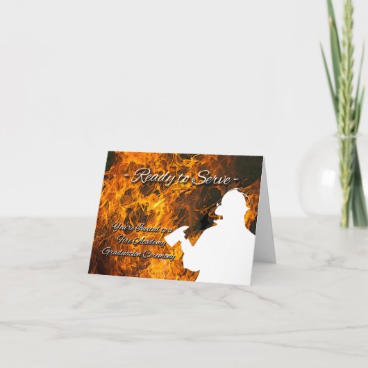 Einladung der Feuerwehrakademie Abschluss (Vorderseite)