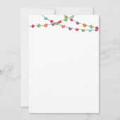 Einladung der Fiesta Bridal Dusche mit bunten Ließ (Rückseite)