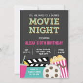 EINLADUNG DER FILMNACHT, PINK-FILMNACHT (Vorderseite)