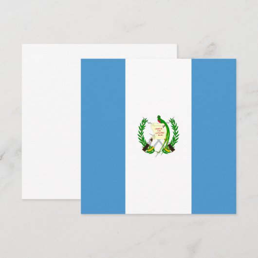 Einladung der Flagge Guatemalas (Vorne/Hinten)