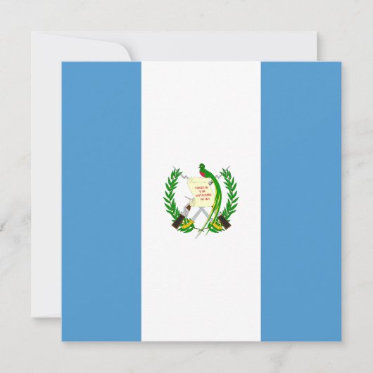 Einladung der Flagge Guatemalas (Vorderseite)