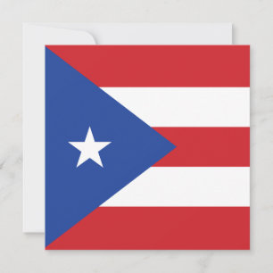 Einladung der Flagge Puerto Rico