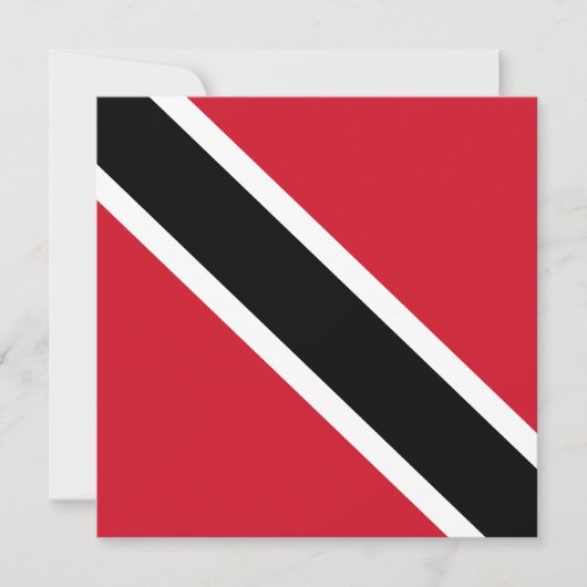 Einladung der Flagge Trinidad und Tobago (Vorderseite)