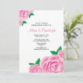 Einladung der floralen Engagement-Partei (Stehend Vorderseite)