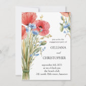 Einladung der floralen Engagement-Partei (Vorderseite)