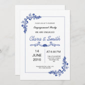 Einladung der floralen Engagement-Partei (Vorne/Hinten)