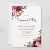 Einladung der floralen Partnerpartei Burgundy Mars (Vorderseite)