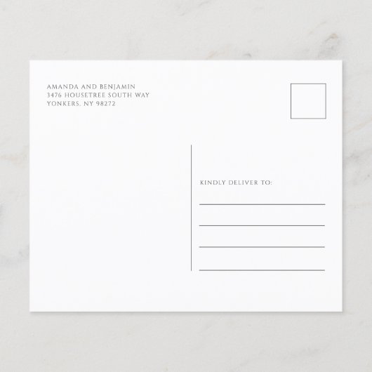 Einladung der floralen Poinsettia-Gruppe (Rückseite)