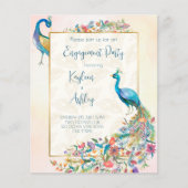 Einladung der florierenden Pfauenlobby (Vorderseite)