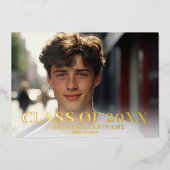 Einladung der Foto-Ankündigung und der Graduierten (Vorderseite)