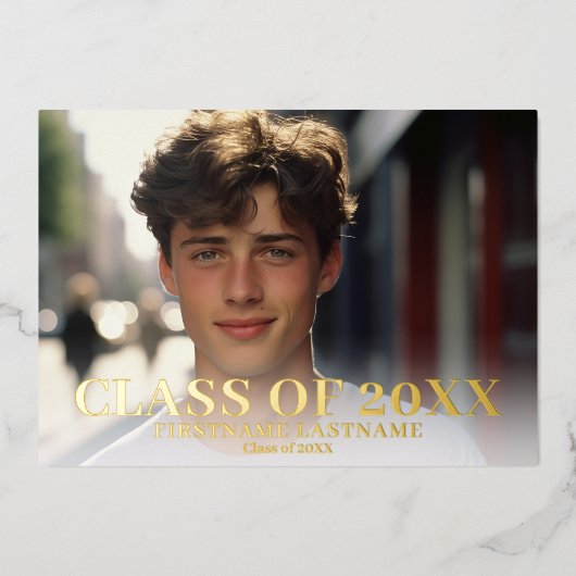 Einladung der Foto-Ankündigung und der Graduierten (Vorderseite)