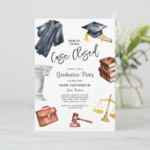 Einladung der Foto Law School Graduation Party (Stehend Vorderseite)