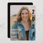 Einladung der Foto Rounded Graduation Party 2024 (Vorne/Hinten)