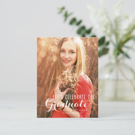 EINLADUNG DER FOTO-SCHULATIONSPARTEI CELEBRATE (Stehend Vorderseite)