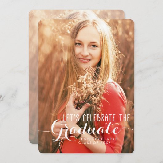 EINLADUNG DER FOTO-SCHULATIONSPARTEI CELEBRATE (Vorne/Hinten)