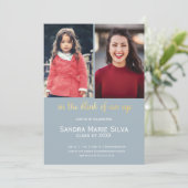 Einladung der Foto Senior Graduation Party (Stehend Vorderseite)