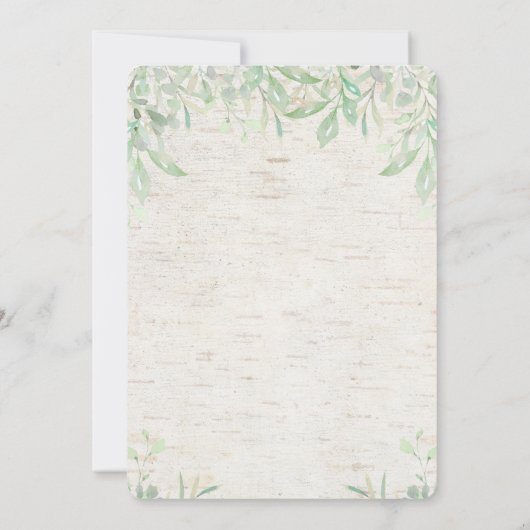 Einladung der Fox Baby Dusche (Rückseite)