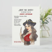 Einladung der Frau Pirate (Stehend Vorderseite)
