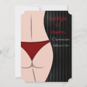 Einladung der Freedom Bachelor Party letzte Nacht (Vorderseite)