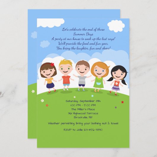 Einladung der Freunde (Vorne/Hinten)