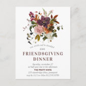 Einladung der Freundschaft Burgund Rote Postkarte (Vorderseite)