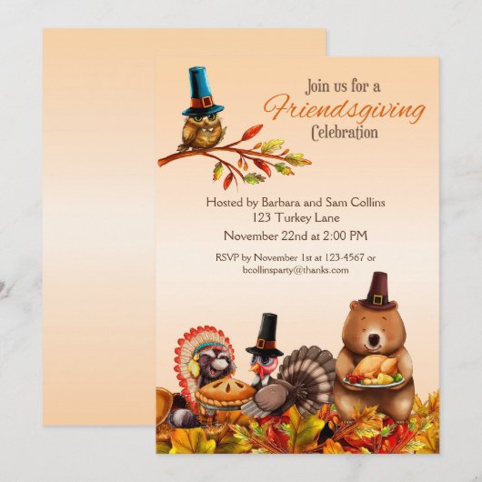 Einladung der freundschaftlichen Ansammlung (Vorne/Hinten)