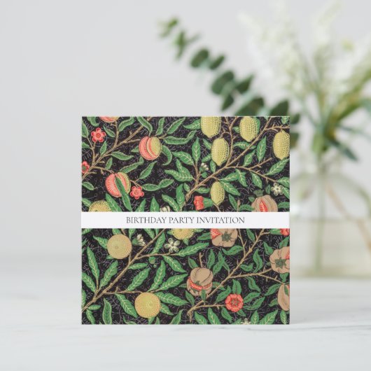 EINLADUNG DER GEBIRGSPARTEI: WILLIAM MORRIS  (Stehend Vorderseite)