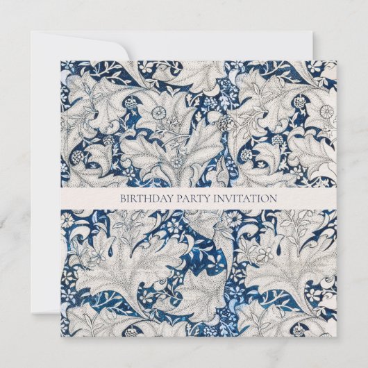 EINLADUNG DER GEBIRGSPARTEI: WILLIAM MORRIS (Vorderseite)