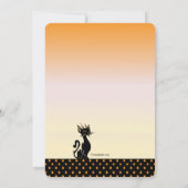 Einladung der Geburtstagskarte Halloween (Rückseite)