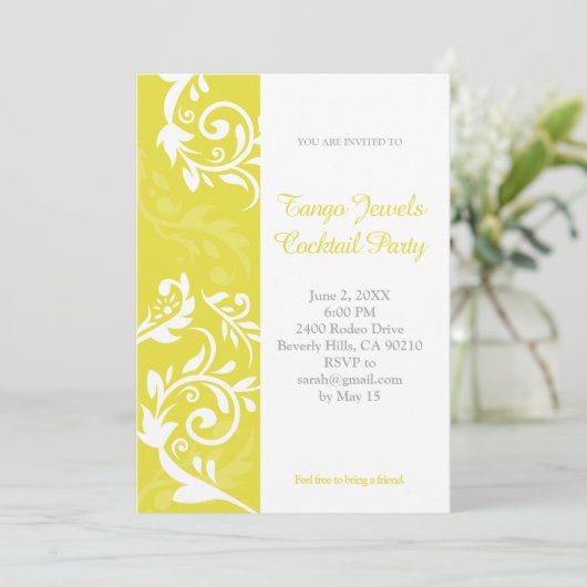 Einladung der Gelben Flora (Stehend Vorderseite)