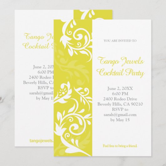 Einladung der Gelben Flora (Vorne/Hinten)