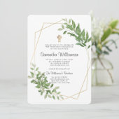 Einladung der geometrischen Foliage (Stehend Vorderseite)