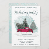 Einladung der Gesellschaft "Watercolor red LKW" (Vorne/Hinten)