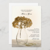 Einladung der Getrockneten Hydrangeas-Gruppe (Vorne/Hinten)