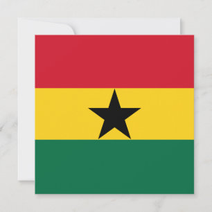 Einladung der Ghana-Flagge