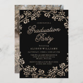 Einladung der Gilded Bronze Graduation Party (Vorne/Hinten)
