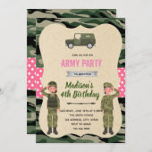 Einladung der Girl-Armee (Vorne/Hinten)